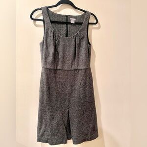 Ann Taylor Sleeveless Herringbone Sheath Dress